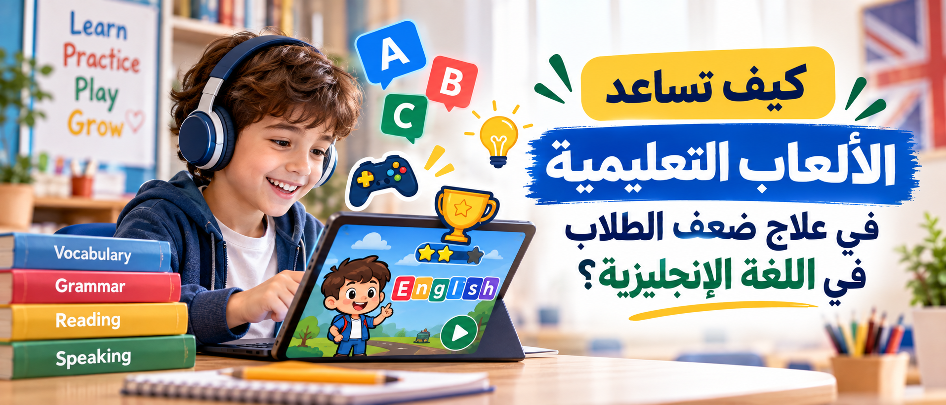 كيف تساعد الألعاب التعليمية في علاج ضعف الطلاب في اللغة الإنجليزية؟